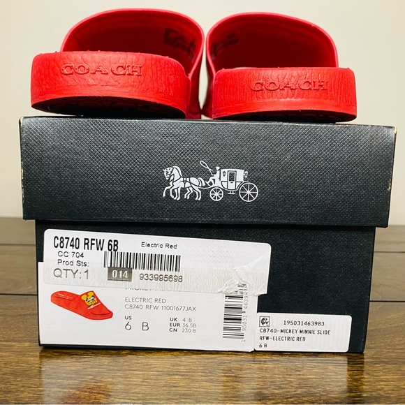 NWT Authentic Coach Disney Slides Walt Disney 50th Anniversary - Picture 6 of 9